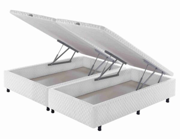somie cama bau frontal queen branco bordado