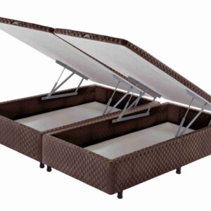 somie cama bau frontal queen marrom bordado 158x198x46cm 8379 Copia