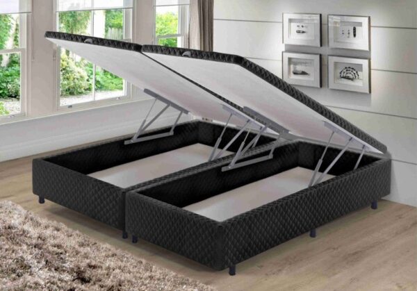 somie cama bau frontal queen preto bordado 158x198x46cm 3103 1