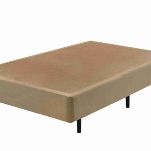 Somiê ECO Bege Veludine Liso Casal 138x188x40cm