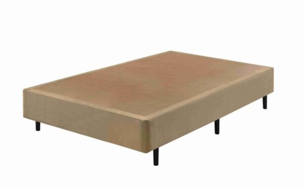 somie cama eco bege veludine liso casal