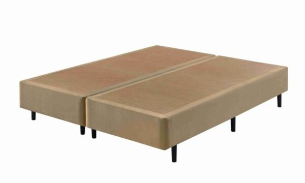 somie cama eco bege veludine liso queen