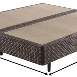 Somiê ECO Marrom Bordado King 193x203x40cm 3 somie cama eco marrom bordado king 193x203x40cm 9677