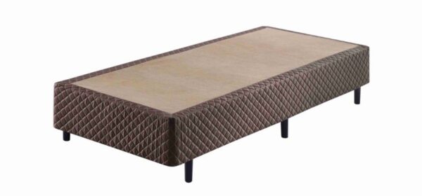 somie cama eco marrom bordado solteiro