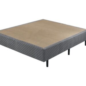 Somiê ECO Cinza Chumbo Bordado Casal 138x188x40cm