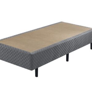 Somiê ECO Cinza Chumbo Bordado Solteiro 088x188x40cm