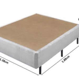 somie eco cinza mescla casal 138x188x40cm 3175