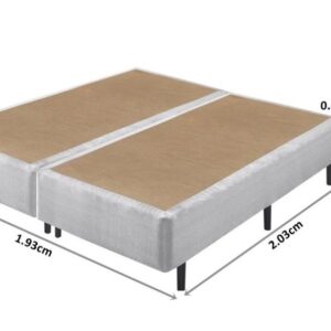 somie eco cinza mescla king 193x203x40cm 4074