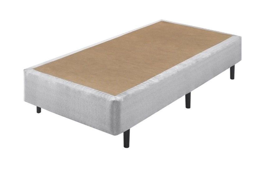 Somiê ECO Cinza Mescla Solteiro 088x188x40cm 1 somie eco cinza mescla solteiro