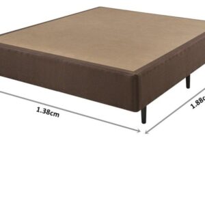 somie eco linho marrom casal 138x188x40cm 4023