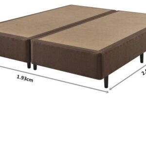 Somiê ECO Linho Marrom King 193x203x40cm 3 somie eco linho marrom king 193x203x40cm 4531