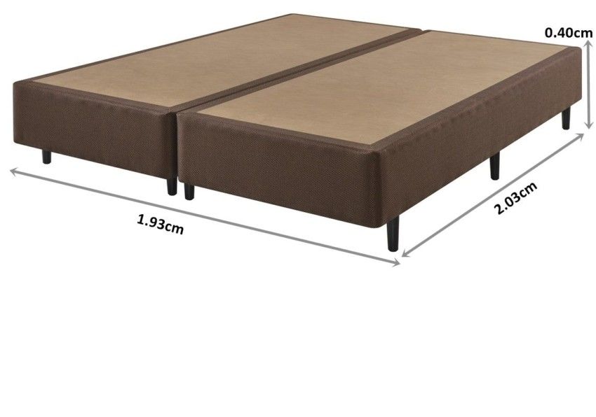 Somiê ECO Linho Marrom King 193x203x40cm 2 somie eco linho marrom king