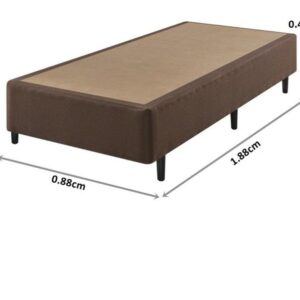 somie eco linho marrom solteiro 088x188x40cm 2833