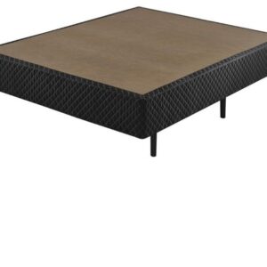 Somiê ECO Preto Bordado Casal 138x188x40cm