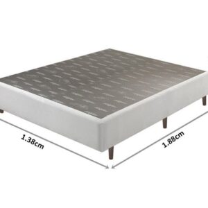 Somiê UNI Veludine Perolado Casal 138x188x37cm 3 somie eco veludine perolado casal 138x188x37cm 4911