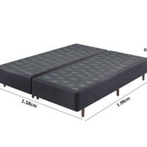 Somiê UNI Azul Marinho Queen 158x198x37cm 3 somie uni azul marinho queen 158x198x37cm 7405