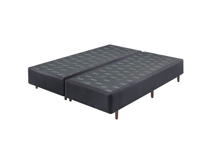 Somiê UNI Azul Marinho Queen 158x198x37cm 1 somie uni azul marinho queen