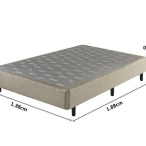 somie uni bege esmeralda casal 138x188x37cm 3242