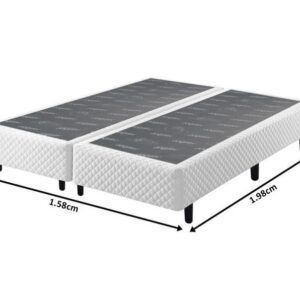 somie uni branco bordado queen 158x198x37cm 6219
