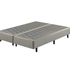 Somiê UNI Cinza Chumbo Liso Queen 158x198x37cm