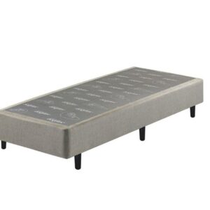 Somiê UNI Cinza Chumbo Liso Solteiro 088x188x37cm