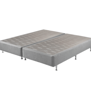Somiê UNI Cinza Prata King 193x203x37cm
