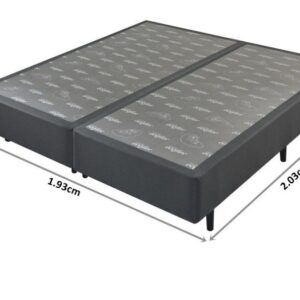 somie uni linho grafite king 193x203x37cm 3879