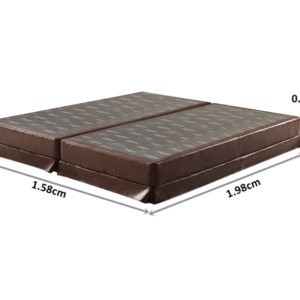 somie uni marrom liso com saia queen 158x198x34cm 8329