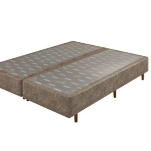 Somiê UNI Marrom Mescla Liso King 193x203x37cm