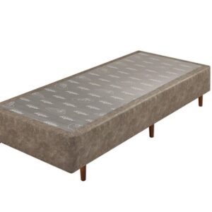 Somiê UNI Marrom Mescla Liso Solteiro 088x188x37cm