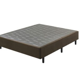 Somiê UNI Marrom Veludine Liso Casal 138x188x37cm