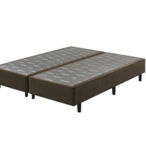 Somiê UNI Marrom Veludine Liso King 193x203x37cm