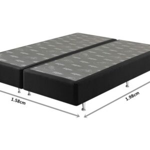 Somiê UNI Preto Liso Queen 158x198x37cm 3 somie uni preto liso queen 158x198x37cm 2985