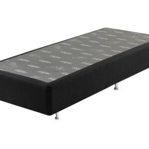 Somiê UNI Preto Liso Solteiro 088x188x37cm