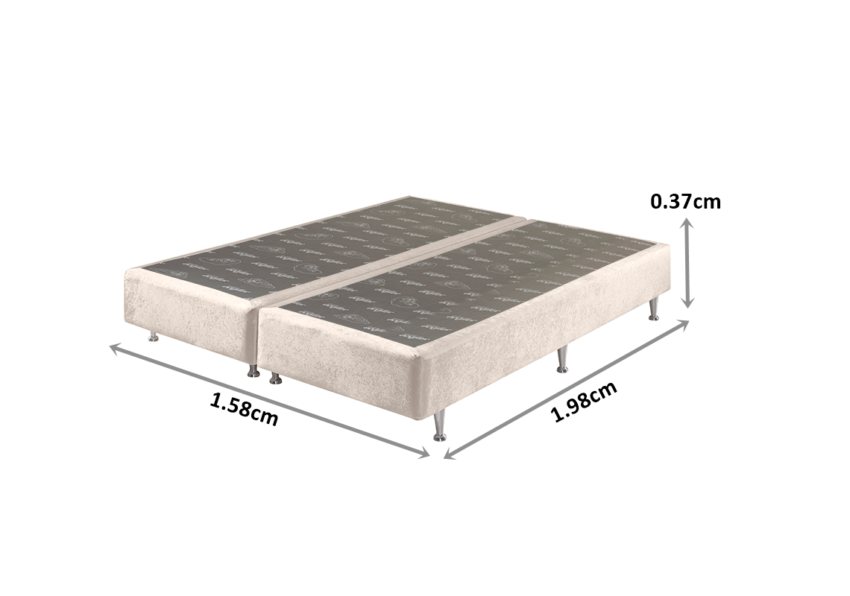 Somiê UNI Veludine Rosé Queen 158x198x37cm 2 somie uni veludine rose queen