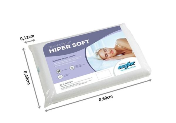 travesseiro espuma hiper soft branco