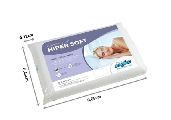 travesseiro espuma hiper soft branco