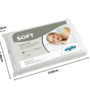 travesseiro espuma macica soft branco 060x040x10cm 4207