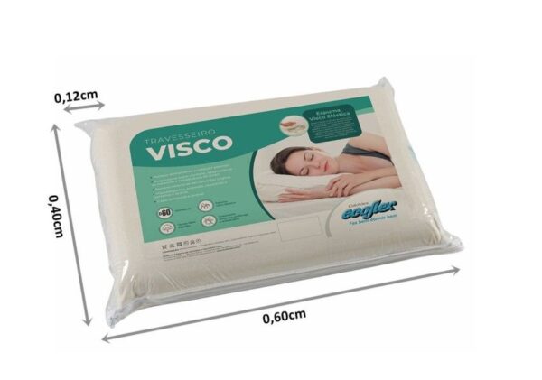 travesseiro espuma visco elastico d60