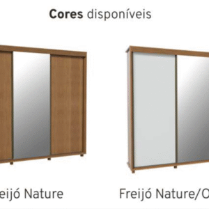 Guarda-roupas Premium 03 Portas de Correr 2,66m 100% MDF Freijó 9 Captura de Tela 2025 11 05 as 11.27.47