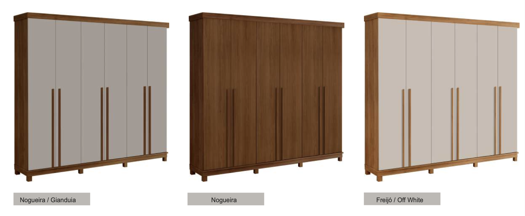 Guarda-roupas Mondrian 06 portas de giro Slow-Motion 2,63m 100% MDF 5 Captura de Tela 2025 11 05 as 11.53.01