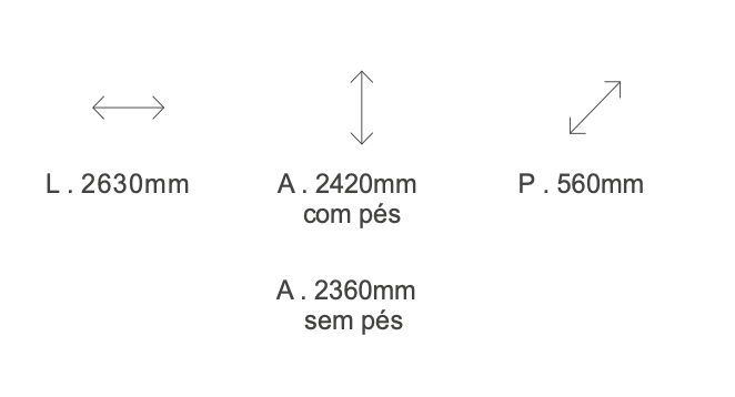 Guarda-roupas Mondrian 06 portas de giro Slow-Motion 2,63m 100% MDF 6 Captura de Tela 2025 11 05 as 11.53.11