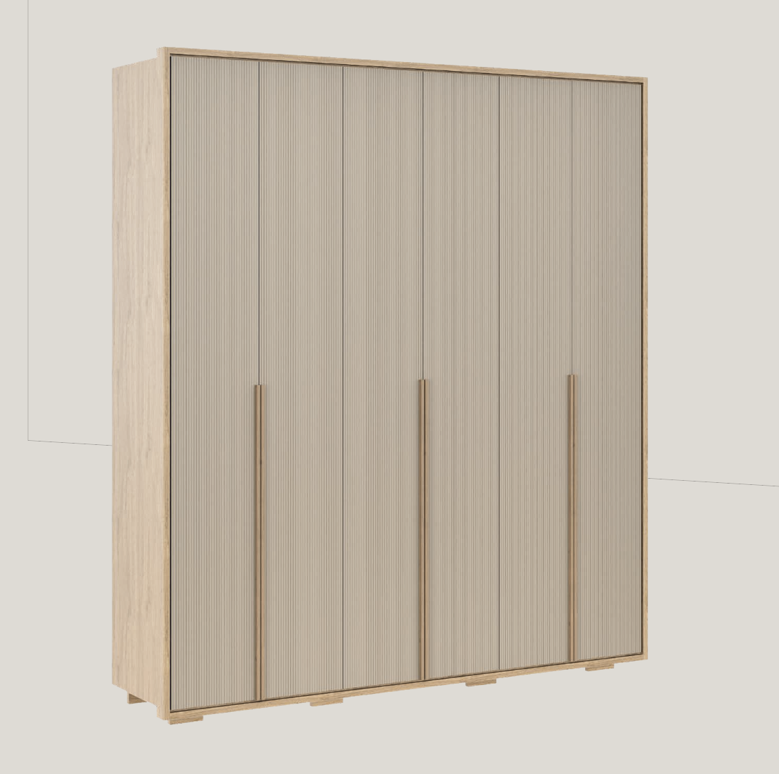 Guarda-roupas Connect 06 portas de giro Slow-Motion 2,16m 100% MDF 1 Captura de Tela 2025 11 05 as 12.17.22