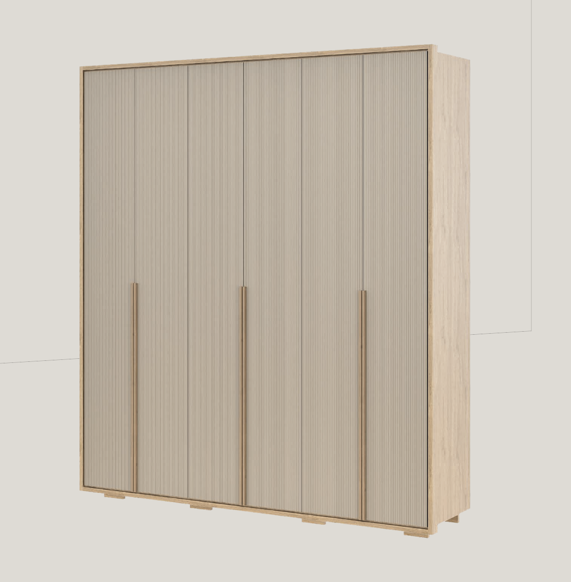 Guarda-roupas Connect 06 portas de giro Slow-Motion 2,16m 100% MDF 3 Captura de Tela 2025 11 05 as 12.17.46