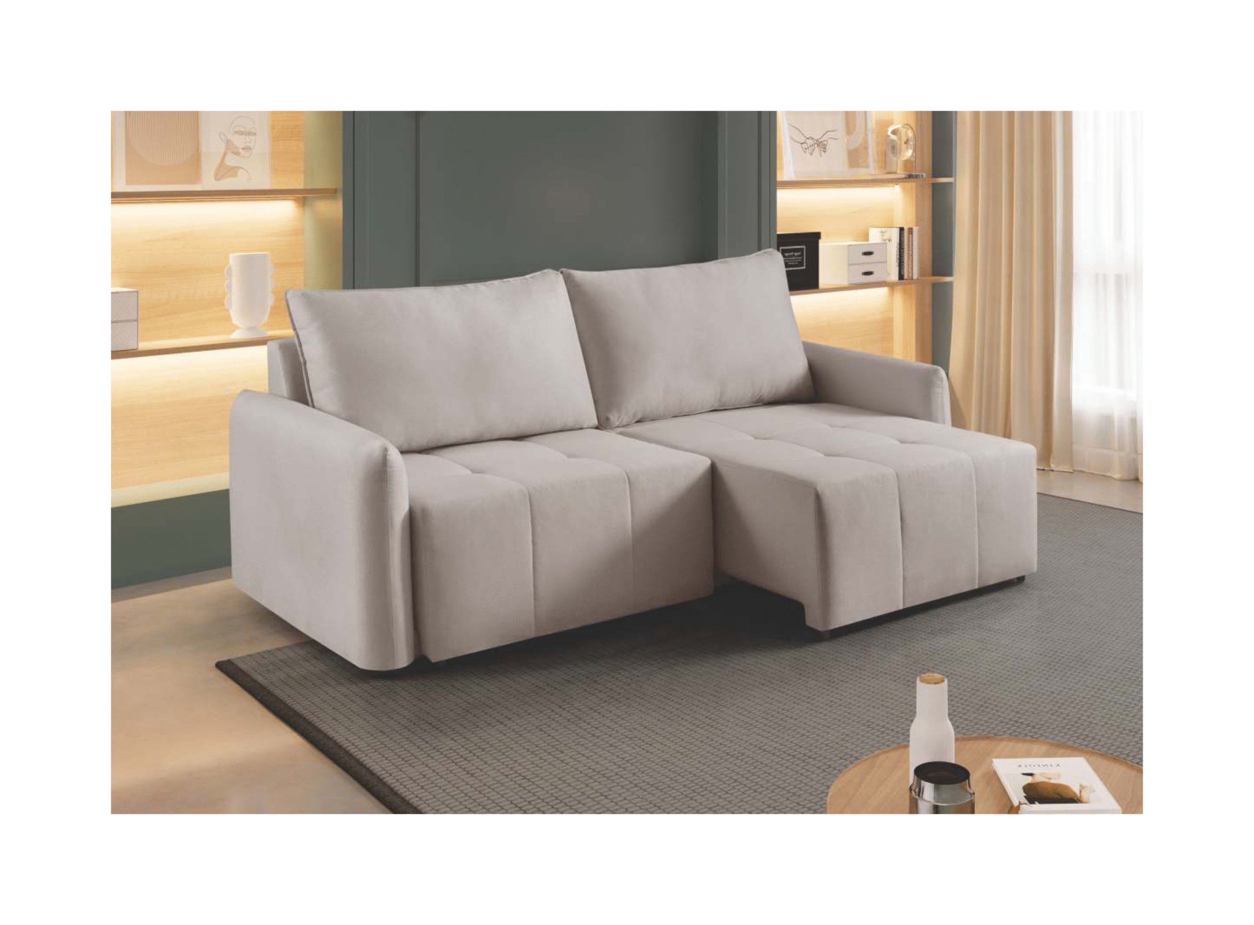 Estofado Retrátil e Reclinável BJ 2,30m 1 sofa bj 231 scaled